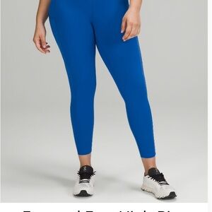 Lululemon Blazer Blue Fast and Free Leggings 25”
